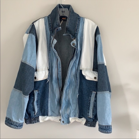 Free people panel denim jacket